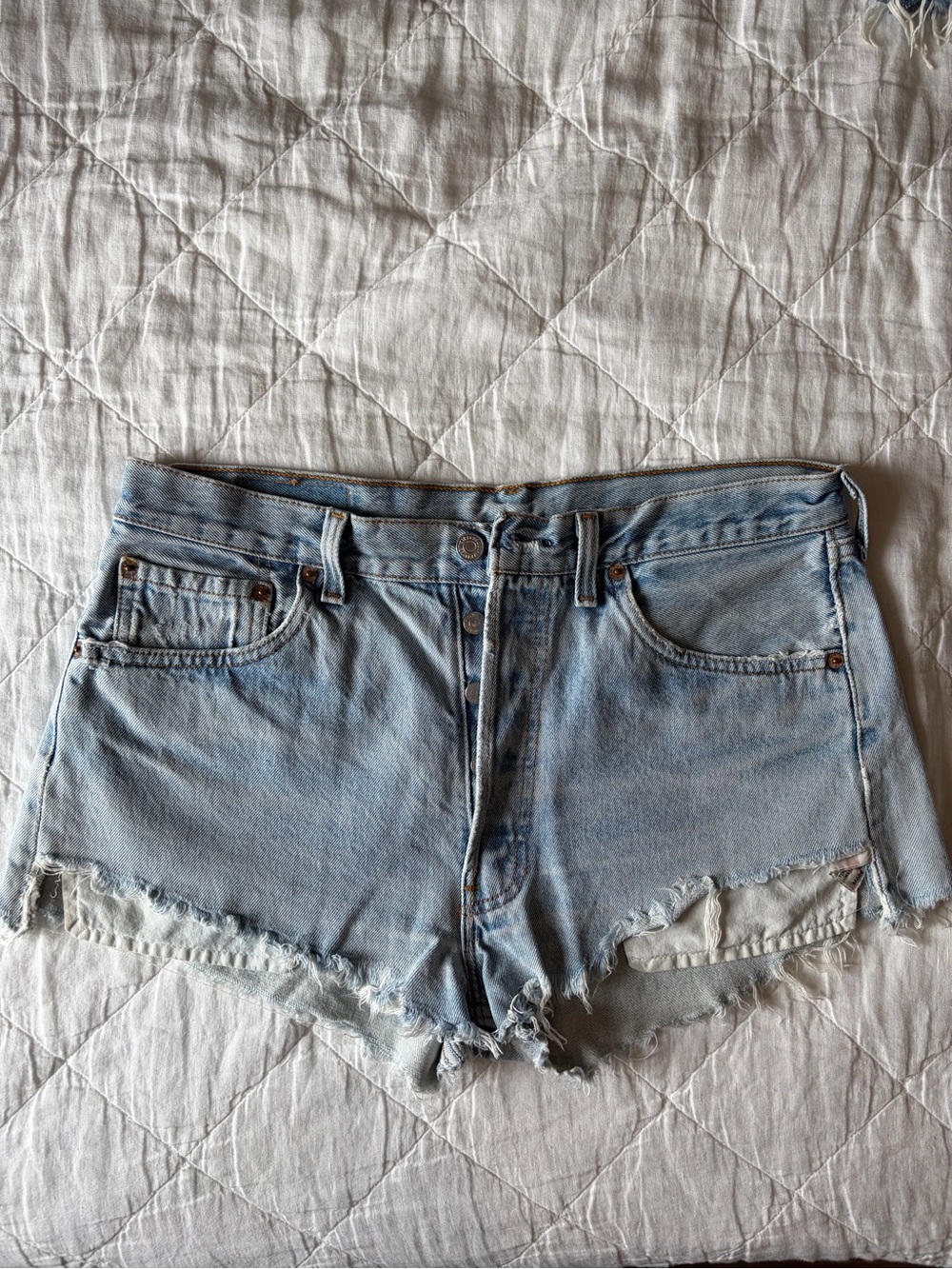 Mid-Low Rise Vintage Levi’s Denim Cutoff Shorts